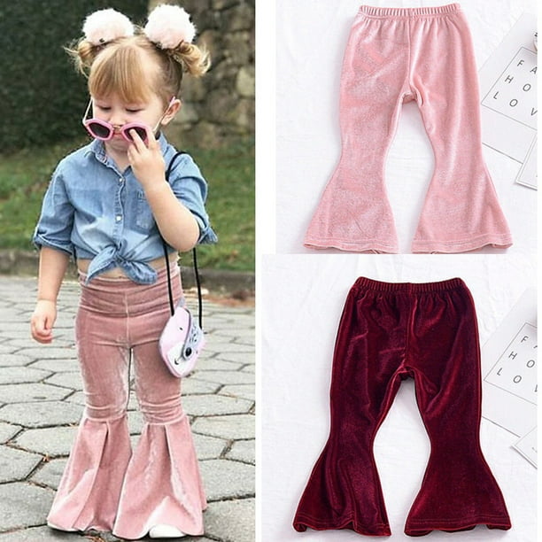 KONFA Teen Toddler Baby Girls Ruffles T-Shirt Denim Trousers Headband,Little Princess 3Pcs Outfits Autumn Clothing Sets 